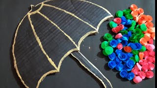 Umbrella Wall Hanging Craft Idea/Paper Craft/ Home Decoration Idea/Paper Flower Wall Decor