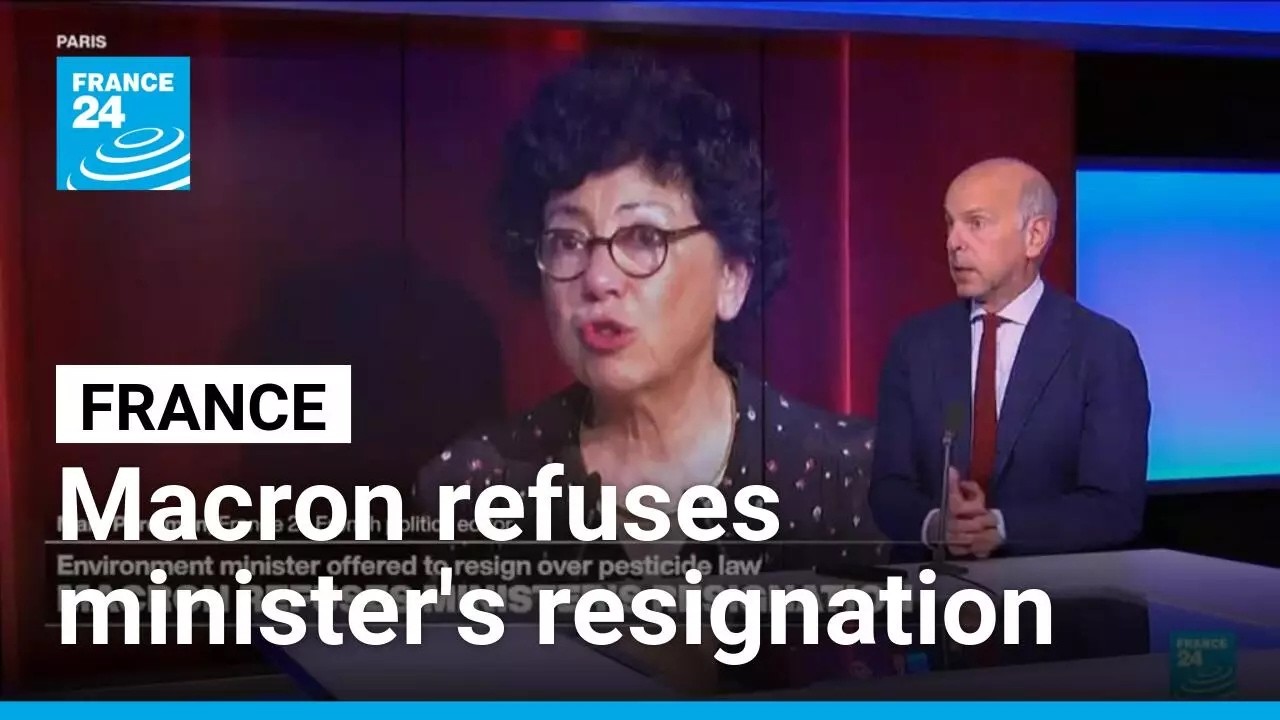 France: Macron refuses environment minister's resignation over pesticide law • FRANCE 24 English