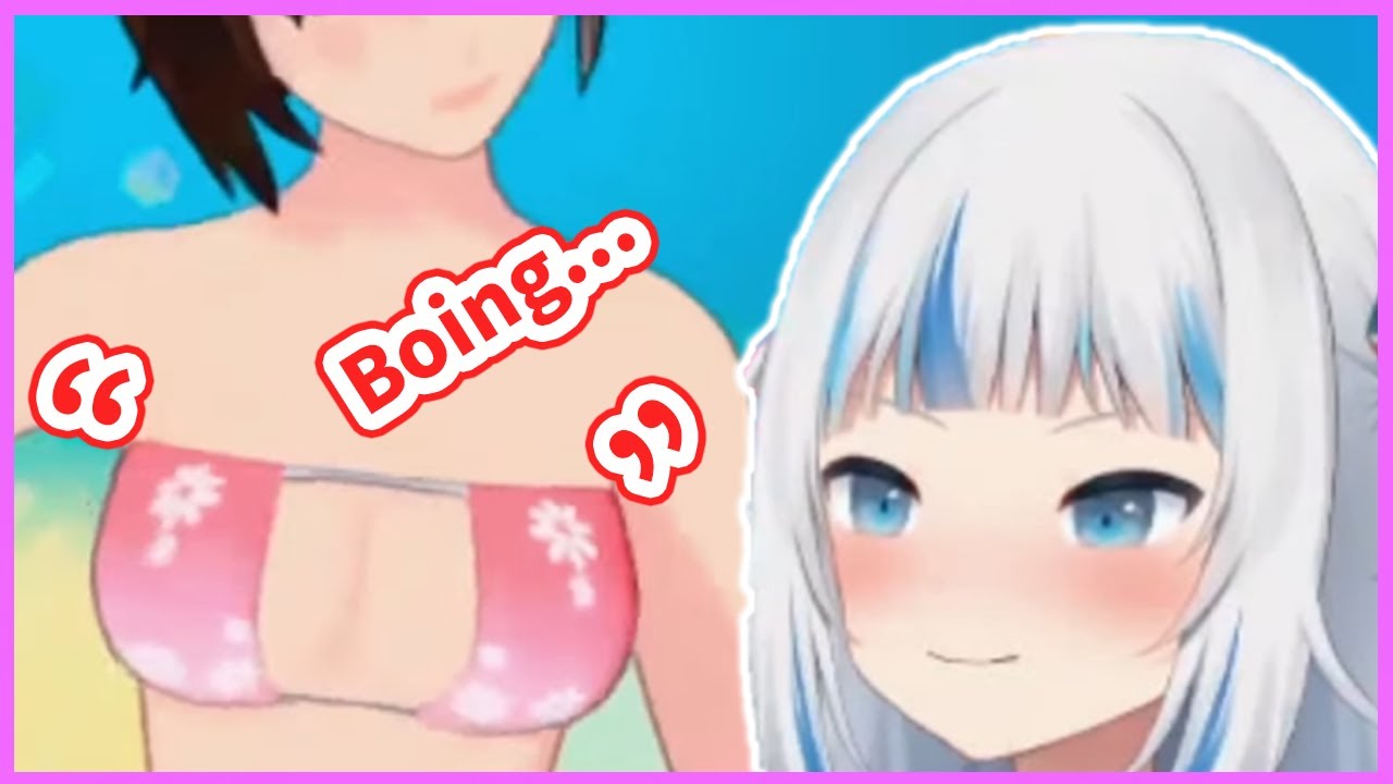 Gura Plays with Boing-Boing for 30 secs【Gawr Gura / HololiveEN】