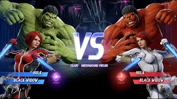 Hulk and Black Widow and Red Hulk and Black Widow - MARVEL VS. CAPCOM: INFINITE