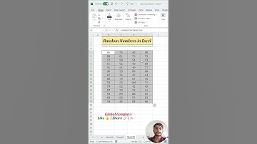 Insert Random Numbers in Excel Using RANDBETWEEN Function💡#excel #exceltricks #excelshorts #ytshorts