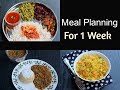     meal planning for 1 week  anus kitchen