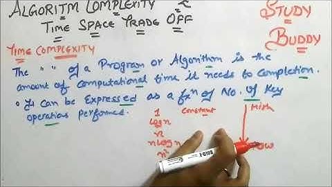 Algorithm Complexity and Time-Space Trade Off : Data Structures and Algorithms