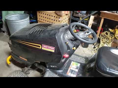 how to remove the battery from a craftsman professional 24 hp riding mower for winter