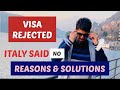 Italy student Visa Rejected || Reasons and Solutions 2021-22