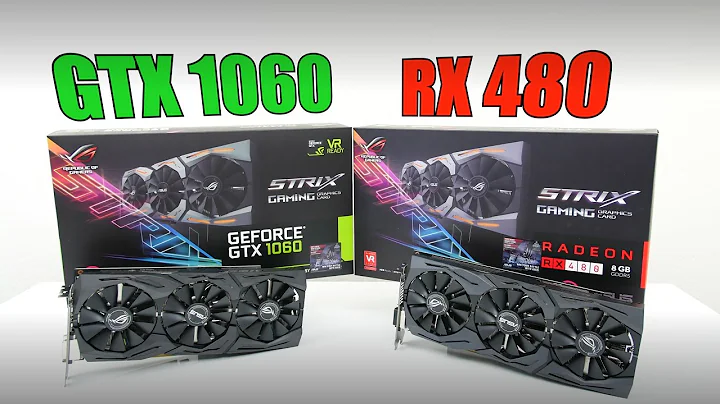 STRIX GTX 1060 vs STRIX RX 480 - 비교