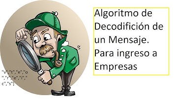 Algoritmo para decodificación de mensaje básico, en Python