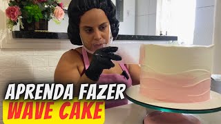 HOJE VOCÊ APRENDE FAZER WAVE CAKE DE UMA VEZ ! decoração de bolo com wave cake 😍