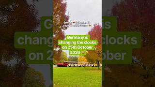🇩🇪 Germany Time Change on 25 October 2026! ⏰🍂 #shorts
