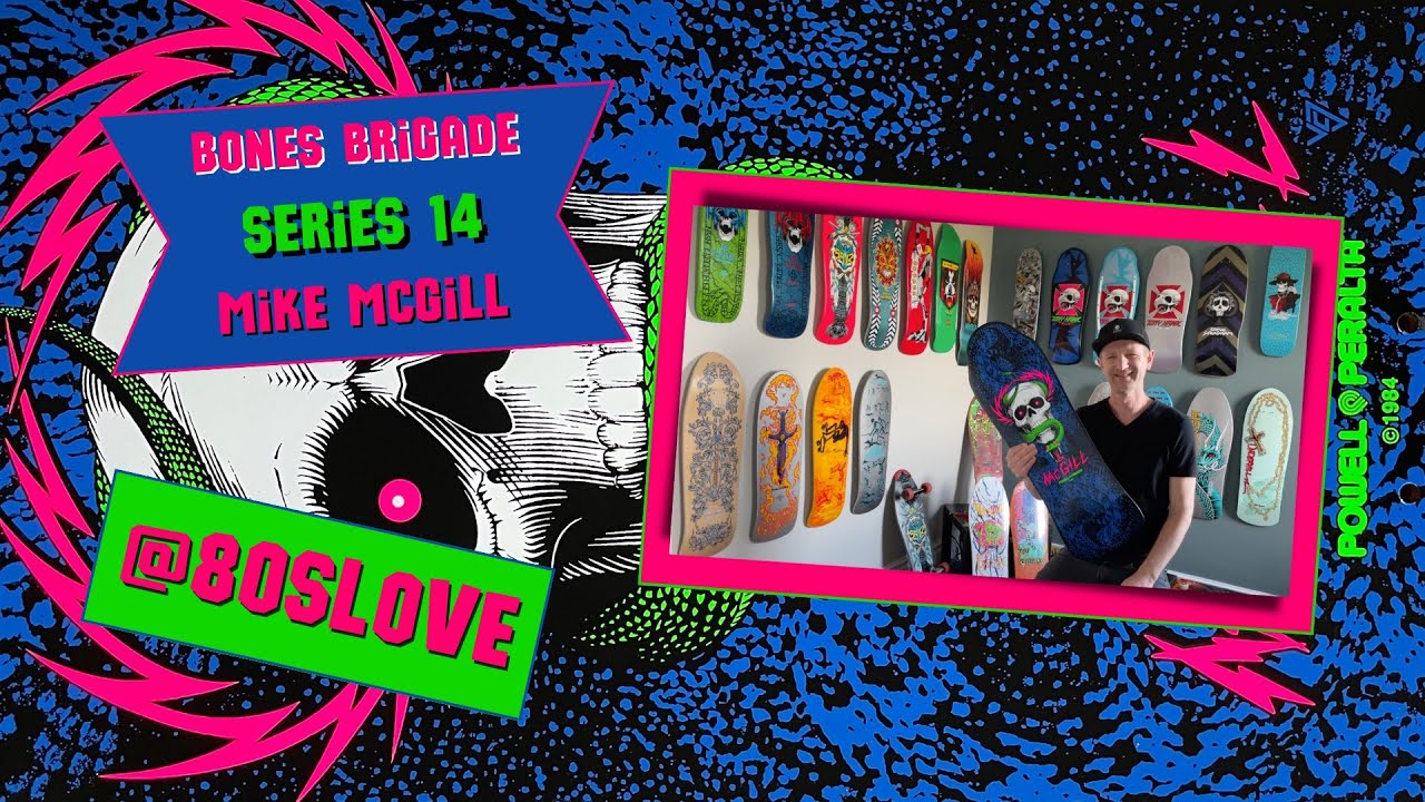 Powell Peralta Bones Brigade Series 14 'Blacklight' Mike McGill Skateboard Deck