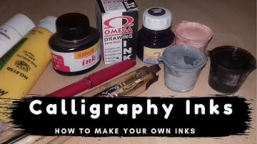 Calligraphy Inks/How to make Acrylic and Black Calligraphy Ink/Lesson 2/Islamic Calligraphy Series