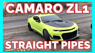 2020 Chevy Camaro ZL1 6.2L V8 DUAL EXHAUST w/ STRAIGHT PIPES (AWE)!