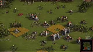 Cossacks 3 random game, level impossible, 1 vs 2!!! teasing the player!!! #replay #games #cossacks