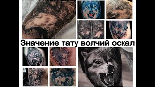 Значение тату волчий оскал   информация и фото для сайта tattoo-photo.ru