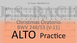 BWV248/53(V-11). Chorale - Alto practice