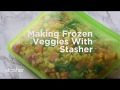 How to freeze vegetables with stasher bag