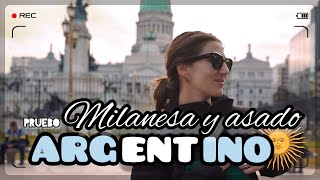 Mi EXPERIENCIA PROBANDO la MILANESA y ASADO Argentino