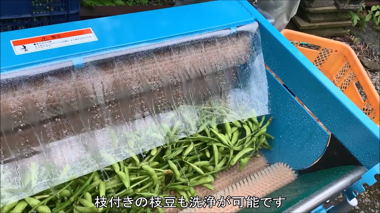 枝豆洗浄機 MNY-1005SPB2型 紹介動画 - YouTube