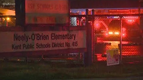 Crews respond to fire at Kent elementary school