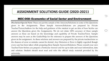 MEC 008 Ignou Solved Assignment 2020-21