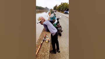 mancing lele di pinggir kali teluk intan