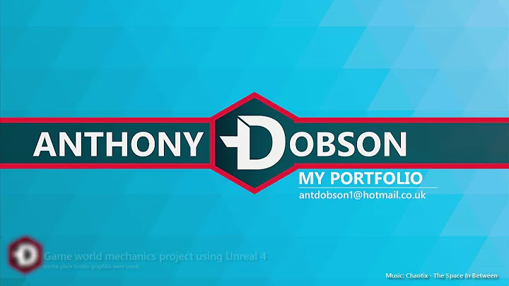 Anthony Dobson - Show Reel 2015