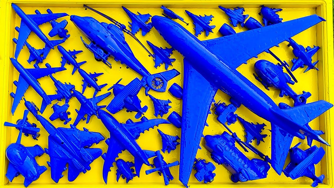 Pesawat Warna-Warni⁉️Pesawat Garuda, B1-Bomber, Helicopter Apache,RC Plane Shukoi SU27, F6F Hellc4t