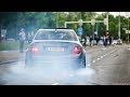 AMG Gang taking over Car Meet ! HUGE Burnouts, Drifts and Revs !
