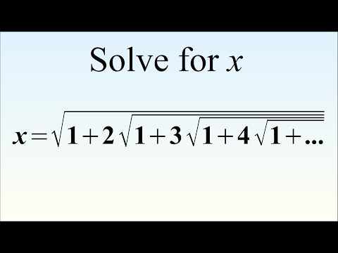 Can You Solve This Crazy Equation? Ramanujan's Radical Brain Teaser