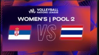 🏐🎥ถ่ายทอดสกอร์สดไทย vs เซอร์เบีย #volleyball #วอลเลย์บอลหญิง #vnl2024