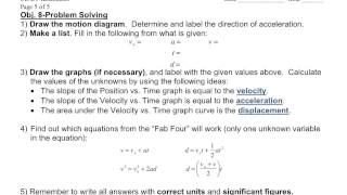 Ch. 2/3 Objective 8 Physics Video