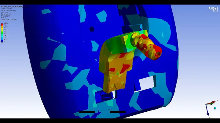 ANSYS WB Explicit Dynamics FEA - Pull out test of a USB cable plug from its socket/ outlet