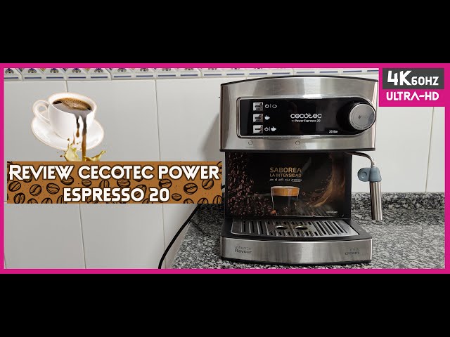 A fondo: Cecotec Power Espresso 20, échate un café conmigo! [4K