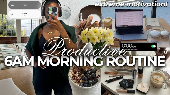 6AM Morning Routine*EXTREMELY PRODUCTIVE*| healthy habits & self-care tips 🌱