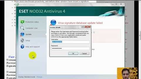 How to ESET NOD32 All Version Update for Life Time - YouTube.flv