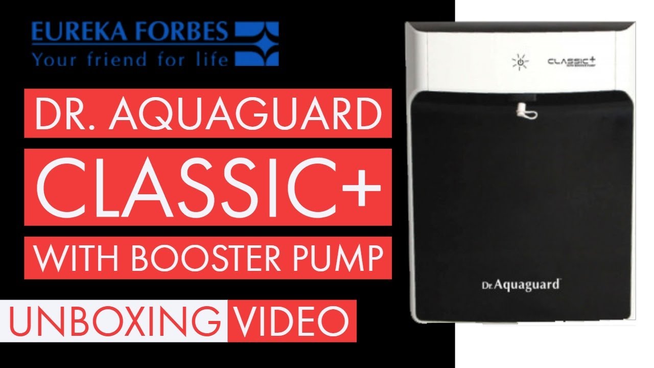 Unboxing Dr.Aquaguard Classic+ with Booster Pump UV Water Purifier YouTube