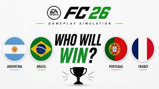 🔴Argentina vs Brazil & Portugal vs France | EA SPORTS FC 26 Gameplay Simulation screenshot 2