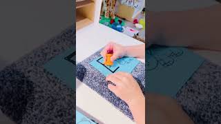 Do your children struggle with their pencil grasp? Try this: Push Pin Letters! 📌 In this video,