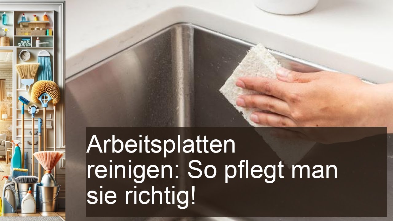 Vergleich: Pflege- und Reinigungsaufwand aller Beläge auf einen Blick — Arbeitsplatte reinigen