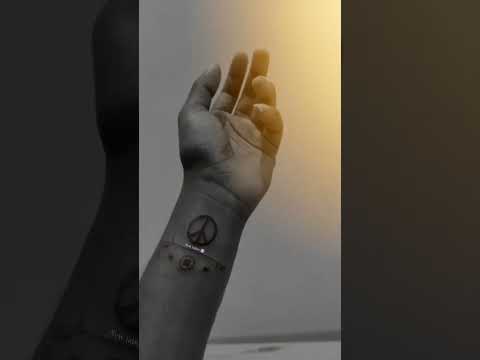 ☮️Peace Tattoo With Music Player◀️⏸▶️                     #peace #tattoo #musicplayer #peaceofmind