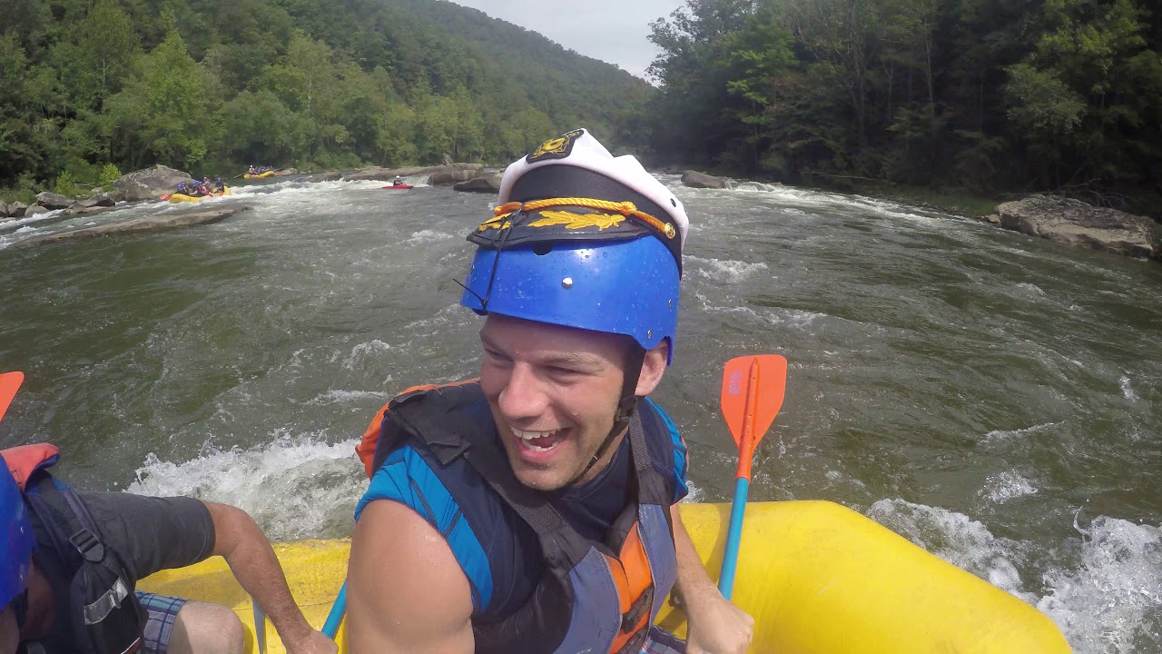 Gauley River Rafting. Watch out for that rock - YouTube