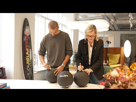 Les Métiers d'Excellence LVMH - Group HR Director, Chantal Gaemperle with Tony Parker