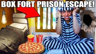 24 HOUR BOX FORT PRISON ESCAPE!! 📦🚔