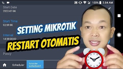 Cara Setting Auto Reboot, Restart Otomatis Mikrotik