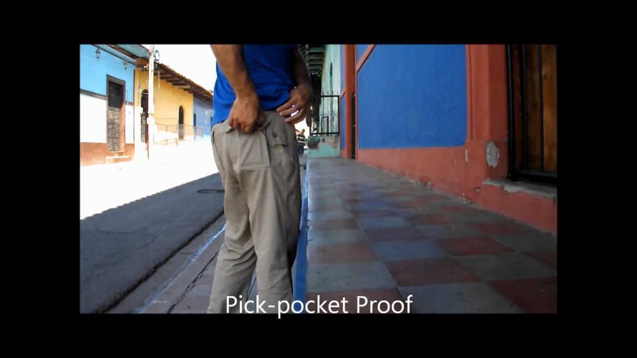 P^Cubed Pick-pocket Proof Pants in Action 
