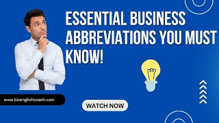 Essential Business Abbreviations You Must Know!