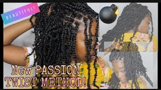 NEW METHOD FOR PASSION TWIST! PRE TWISTED CROCHET HAIR| TIANA PASSION TWIST HAIR FROM AMAZON| 4CHAIR