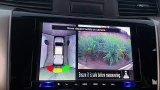 Retain your Nissan 360-degree Factory backup camera while upgrading your head unit | bird’s eye view