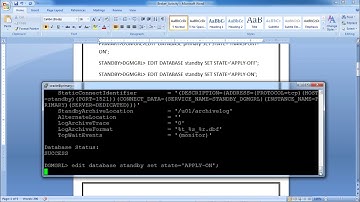 Data Guard - Broker Activities