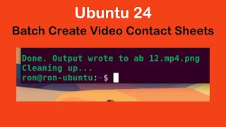 Famous Ubuntu 24 - Batch Create Video Contact Sheet Wealth